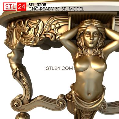 Столы (STL_0208) 3D модель для ЧПУ станка